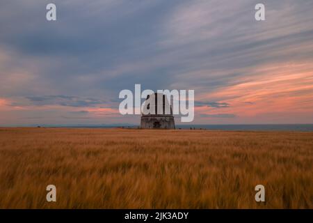 Die Doocot auf findlater Castle sandend aberdeenshire scotland. Stockfoto