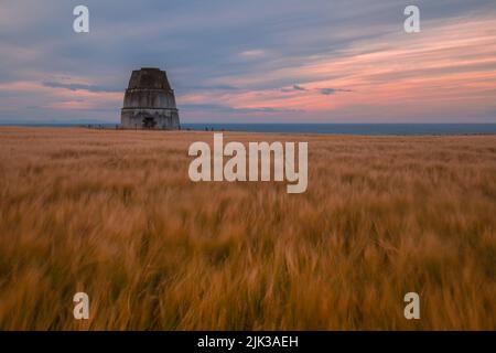 Die Doocot auf findlater Castle sandend aberdeenshire scotland. Stockfoto