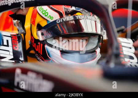 Budapest, Ungarn. 29.. Juli 2022. HAUGER Dennis (NOR), Prema Racing, Dallara F2, Portrait während des Laufs 10. der FIA Formel 2 Meisterschaft 2022, vom 28. Bis 31. Juli 2022 auf dem Hungaroring, in Mogyorod, Ungarn - Foto Antonin Vincent / DPPI Credit: DPPI Media/Alamy Live News Stockfoto