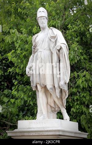 Statue von Pericles im Tuileries Garten in Paris, Frankreich Stockfoto