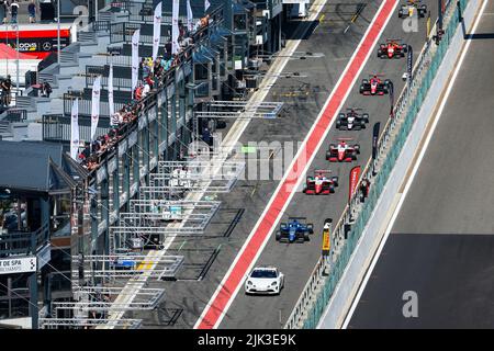 Spa, Belgien. 30.. Juli 2022. Alpine A110 Safety Car während des Rennens 7. der Formel-Regional-Europameisterschaft 2022 von Alpine vom 28. Bis 30. Juli auf dem Circuit de Spa-Francorchamps in Francorchamps, Belgien - Foto Florent Gooden / DPPI Credit: DPPI Media/Alamy Live News Stockfoto