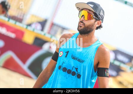 Termoli, Italien. 30.. Juli 2022. Daniele Lupo während Campionato Italiano Assoluto Gold (day2), Beach Volley in Termoli, Italien, Juli 30 2022 Quelle: Unabhängige Fotoagentur/Alamy Live News Stockfoto