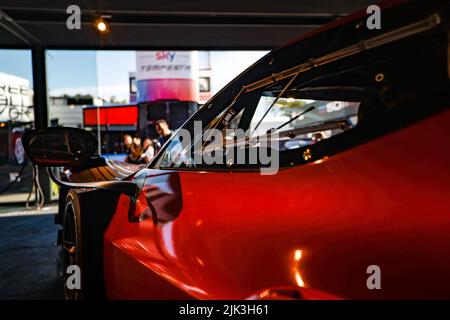 Spa, Belgien. 30.. Juli 2022. Vorstellung des neuen ferrari 296 GT3 während der TotalEnergies 24 Stunden von Spa 2022, 7. Runde der Fanatec GT World Challenge Europe 2022 Powered by AWS, vom 27. Bis 31. Juli 2021 auf dem Circuit de Spa-Francorchamps, in Stavelot, Belgien - Foto: Paul Vaicle / Dppi/DPPI/LiveMedia Kredit: Independent Photo Agency/Alamy Live News Stockfoto