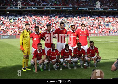 Oslo, Norwegen, 30.. Juli, Manchester United, Credit: Frode Arnesen/Alamy Live News Stockfoto