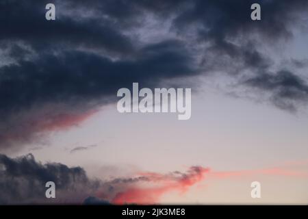 Bunte Wolken Stockfoto