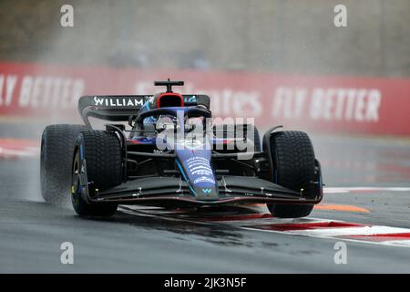 Mogyorod, Ungarn. 30.. Juli 2022. Mogyorod, Ungarn. 30.. Juli 2022. Alexander Albon von Williams auf Kurs beim letzten Training für den Großen Preis von Ungarn F1 am Hungaroring am 30. Juli 2022 Mogyorod, Ungarn. Kredit: Marco Canoniero/Alamy Live Nachrichten Gutschrift: Marco Canoniero/Alamy Live Nachrichten Stockfoto