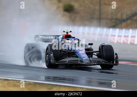 Mogyorod, Ungarn. 30.. Juli 2022. Mogyorod, Ungarn. 30.. Juli 2022. Nichola Latifi von Williams auf Kurs beim letzten Training für den Großen Preis von Ungarn F1 am Hungaroring am 30. Juli 2022 in Mogyorod, Ungarn. Kredit: Marco Canoniero/Alamy Live Nachrichten Gutschrift: Marco Canoniero/Alamy Live Nachrichten Stockfoto