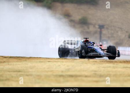 Mogyorod, Ungarn. 30.. Juli 2022. Mogyorod, Ungarn. 30.. Juli 2022. Alexander Albon von Williams auf Kurs beim letzten Training für den Großen Preis von Ungarn F1 am Hungaroring am 30. Juli 2022 Mogyorod, Ungarn. Kredit: Marco Canoniero/Alamy Live Nachrichten Gutschrift: Marco Canoniero/Alamy Live Nachrichten Stockfoto