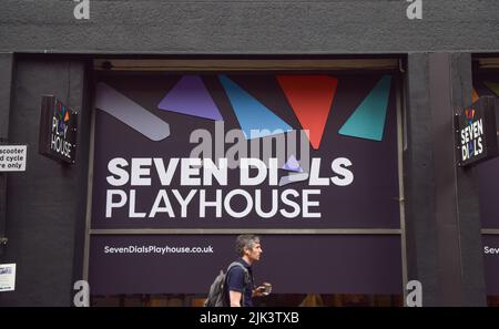 Außenansicht des Seven Dials Playhouse, London, Großbritannien 30. Juli 2022. Stockfoto