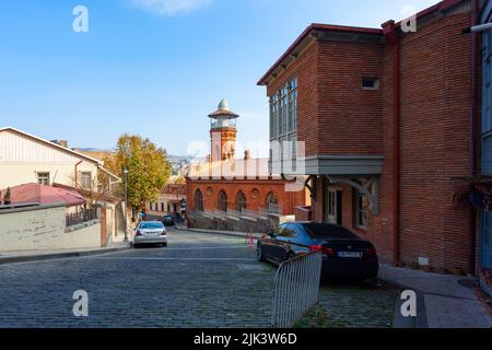 Tiflis, Georgien - 14. November 2021: Zentrale Jumah-Moschee Von Tiflis. Religion Stockfoto