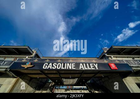 Indianapolis, IN, USA. 30.. Juli 2022. Auf dem Indianapolis Motor Speedway findet die INDYCAR-SERIE zum Gallagher Grand Prix in Indianapolis, USA, statt. (Bild: © Walter G. Arce Sr. Bild: ZUMA Press, Inc./Alamy Live News Stockfoto