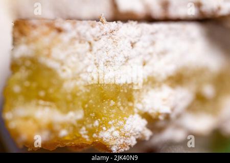 Textur von flauschigen Biskuitkuchen, Nahaufnahme. Stockfoto