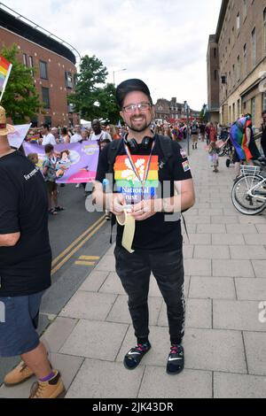 Norwich, England, Großbritannien, 30. Juli 2022. Stolz-Parade. Kredit: Liz Somerville/Alamy Live Nachrichten Stockfoto