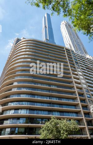 200 Central Park South und Supertalls, 2022,NYC, USA Stockfoto