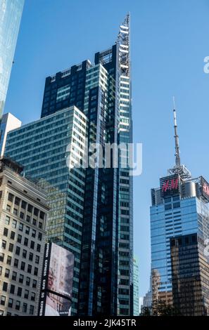 Wolkenkratzer Linie Times Square, 2022, NYC, USA Stockfoto