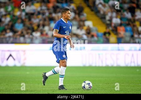 Udine, Italien. 29.. Juli 2022. Chelsea's Thiago Silva Portrait in Aktion während Udinese Calcio vs Chelsea FC, Freundschaftsspiel in Udine, Italien, Juli 29 2022 Quelle: Independent Photo Agency/Alamy Live News Stockfoto