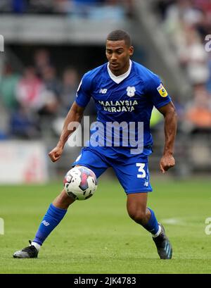 Andy Rinomhota von Cardiff City während des Sky Bet Championship-Spiels im Cardiff City Stadium. Bilddatum: Samstag, 30. Juli 2022. Stockfoto