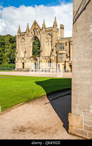 Überreste von Klostergebäuden in Newstead Abbey in Nottinghamshire, Großbritannien Stockfoto