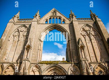 Überreste von Klostergebäuden in Newstead Abbey in Nottinghamshire, Großbritannien Stockfoto