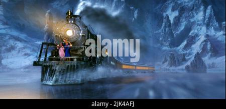 MÄDCHEN, DIRIGENT, JUNGE, DER POLAR EXPRESS, 2004 Stockfoto