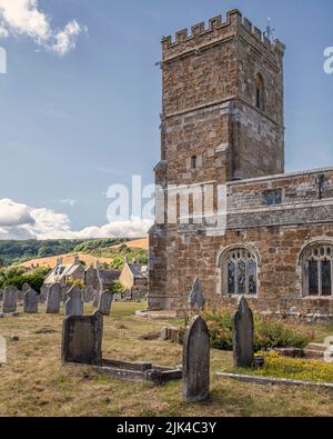 Kirche des heiligen Nikolaus in Abbotsbury Stockfoto