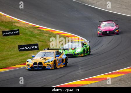 34 Walkenhorst Motorsport, BMW M4 GT3 von Richard HEISTAND, Michael DINAN, Robby FOLEY, Jens KLINGMANN, im Einsatz während der TotalEnergies 24 Stunden von Spa 2022, 7. Runde der Fanatec GT World Challenge Europe 2022 Powered by AWS, vom 27. Bis 31. Juli 2021 auf dem Circuit de Spa-Francorchamps, In Stavelot, Belgien - Foto Florent Gooden / DPPI Stockfoto