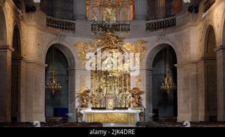 VERSAILLES / FRANKREICH - 16. Juni 2019: Die Königliche Kapelle im Schloss Versailles, Chateau de Versailles, in der Nähe von Paris, Frankreich Stockfoto