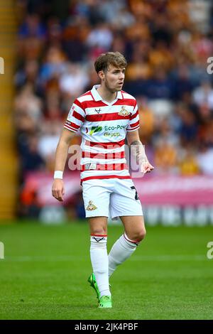 The University of Bradford Stadium, Bradford, England - 30.. Juli 2022 Kyle Hurst (21) von Doncaster - während des Spiels Bradford City gegen Doncaster Rovers, Sky Bet League Two, 2022/23, The University of Bradford Stadium, Bradford, England - 30.. Juli 2022 Credit: Arthur Haigh/WhiteRoseFotos/Alamy Live News Stockfoto