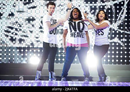 COLFER,RILEY,USHKOWITZ, GLEE: DER KONZERTFILM VON 3D, 2011 Stockfoto