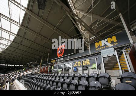 Hull, Großbritannien. 30.. Juli 2022. Eine allgemeine Ansicht des Stadions in Hull, Vereinigtes Königreich am 7/30/2022. (Foto von Arron Gent/News Images/Sipa USA) Quelle: SIPA USA/Alamy Live News Stockfoto