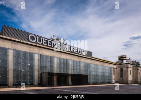 New York, NY/USA - 05-09-2016: Das Queens Museum, ehemals Queens Museum of Art, befindet sich in Flushing Meadows. Stockfoto
