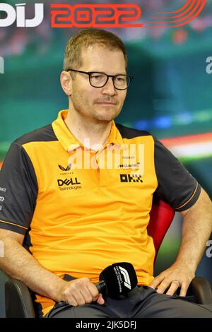 Budapest, Ungarn. 30.. Juli 2022. Andreas Seidl (DEU, McLaren F1 Team), F1 Grand Prix von Ungarn beim Hungaroring am 30. Juli 2022 in Budapest, Ungarn. (Foto von DPPI via HIGH TWO) Quelle: dpa/Alamy Live News Stockfoto