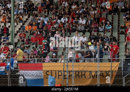 Budapest, Ungarn. 30.. Juli 2022. Fans, F1 Grand Prix von Ungarn beim Hungaroring am 30. Juli 2022 in Budapest, Ungarn. (Foto von HIGH TWO) Quelle: dpa/Alamy Live News Stockfoto