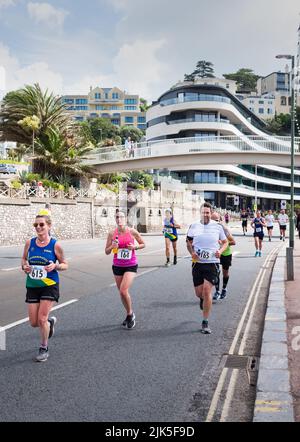 Torbay Halbmarathon für wohltätige Zwecke Stockfoto