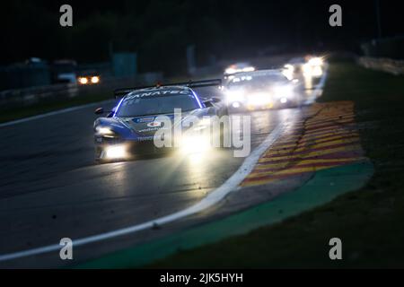 188 Garage 59, McLaren 720 S GT3 von Henrique CHAVES, Miguel RAMOS, Alexander WEST, Dean MACDONALD, in Aktion während der TotalEnergies 24 Stunden von Spa 2022, 7. Runde der Fanatec GT World Challenge Europe 2022 Powered by AWS, vom 27. Bis 31. Juli 2021 auf dem Circuit de Spa-Francorchamps, In Stavelot, Belgien - Foto: Florent Gooden / Dppi/DPPI/LiveMedia Stockfoto