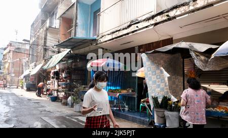 Chaloemla Park aka Graffiti Park Thanon Phetchaburi, Ratchathewi, กรุงเทพมหานคร Bangkok Thailandlandschaftlich Stockfoto