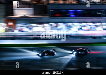 Spa Francorchamps, Belgien. 31.. Juli 2022. Nachtlichter Kredit: Unabhängige Fotoagentur/Alamy Live Nachrichten Stockfoto