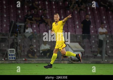 SALERNO, ITALIEN - 30. JULI: Paweł Jaroszynski von Salernitana während der Angelo Iervolino Trophy mit Adana Demirspor, Reggina 1914 und US Salernitana in Sta Stockfoto