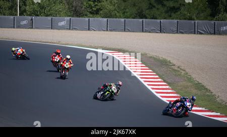 Most, Tschechische Republik. 30.. Juli 2022. Erste Runde während des Prosecco DOC Czech Round 6 - Superpole Race, World Superbike - SBK in Most, Tschechische Republik, Juli 30 2022 Quelle: Unabhängige Fotoagentur/Alamy Live News Stockfoto