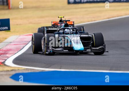 16 NISSANY Roy (isr), DAMS, Dallara F2, Aktion während der 10. Runde der 2022 FIA Formel 2 Meisterschaft, vom 28. Bis 31. Juli 2022 auf dem Hungaroring, in Mogyorod, Ungarn - Foto: Joao Filipe / Dppi/DPPI/LiveMedia Stockfoto