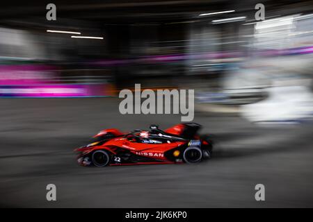 London, Großbritannien. 31.. Juli 2022. 22 GUNTHER Maximilian (ger), Nissan e.Dams, Nissan IM03, Aktion während des ePrix von London 2022, 9. Treffen der ABB FIA Formula E Weltmeisterschaft 2021-22, auf dem Excel London vom 30. Bis 31. Juli in London, Vereinigtes Königreich - Foto: Germain Hazard/DPPI/LiveMedia Kredit: Independent Photo Agency/Alamy Live News Stockfoto