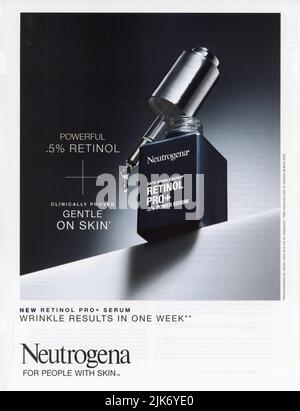 März 2022 Anzeige des Magazins „Conde Nast Traveler“, USA Stockfoto