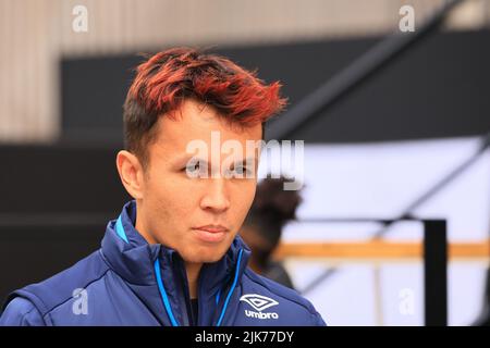 Budapest, Ungarn. 31.. Juli 2022. 31.. Juli 2022; The Hungaroring, Mogyoród, Ungarn: FIA Formel 1 Grand Prix, Renntag: Williams Racing, Alex Albon Credit: Action Plus Sports Images/Alamy Live News Stockfoto