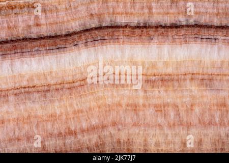 Ausgezeichnete Rainbow Onyx, natürliche Textur in braunem Ton für den Innenbereich. Stockfoto