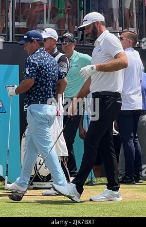 Bedminster, NJ, USA. 31.. Juli 2022. Dustin Johnson beim LIV Golf Turnier 2022 im Trump National Golf Club in Bedminster, New Jersey, am 31. Juli 2022. Quelle: Media Punch/Alamy Live News Stockfoto