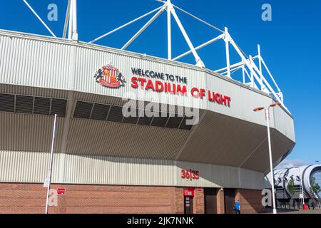 Das Stadion des Lichts, Vaux Brauerei, Schafställe, Verschleiß, Tyne und Sunderland, England, Vereinigtes Königreich Stockfoto