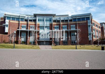 Die Universität von Nevada, Reno, hat einen schönen Campus, einschließlich der Bibliothek und Studentenvereinigung. Stockfoto