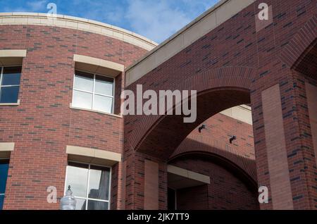 Die Universität von Nevada, Reno, hat einen schönen Campus, einschließlich der Bibliothek und Studentenvereinigung. Stockfoto