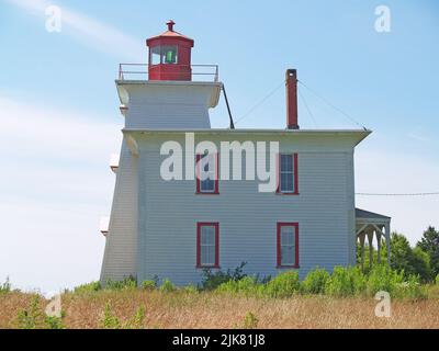 Blockhouse Light, Rocky Point, PEI Stockfoto