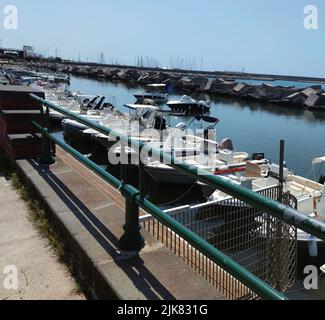 Die Promenade der schönen Stadt Salerno, Kampanien, Italien, Stockfoto